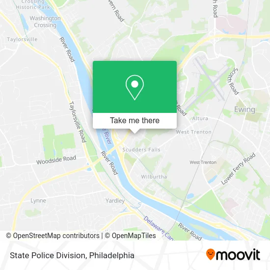 State Police Division map