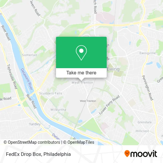 Mapa de FedEx Drop Box