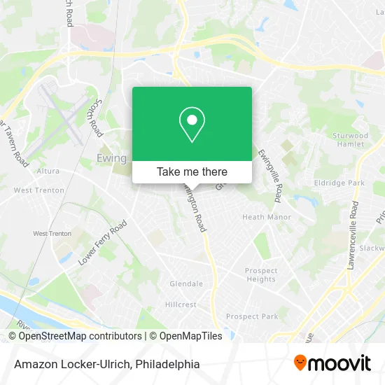 Amazon Locker-Ulrich map