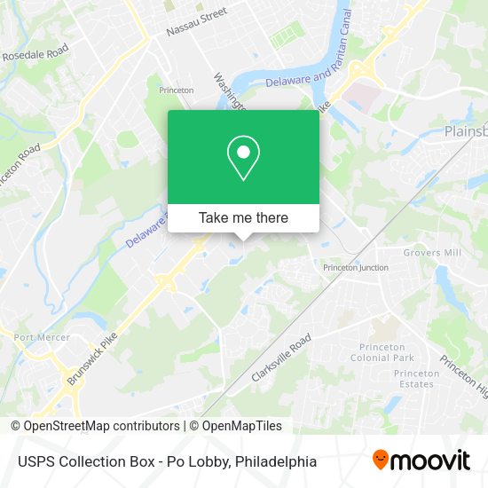 USPS Collection Box - Po Lobby map