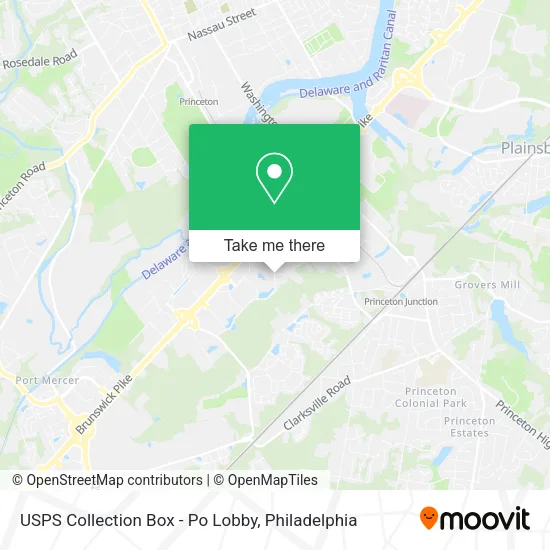 Mapa de USPS Collection Box - Po Lobby