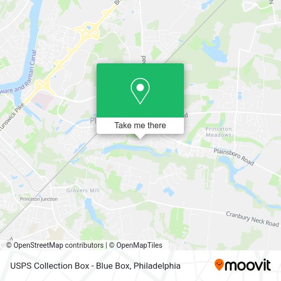 USPS Collection Box - Blue Box map