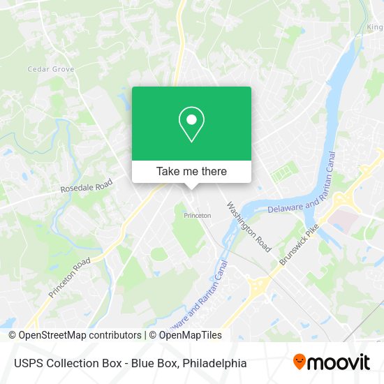 USPS Collection Box - Blue Box map