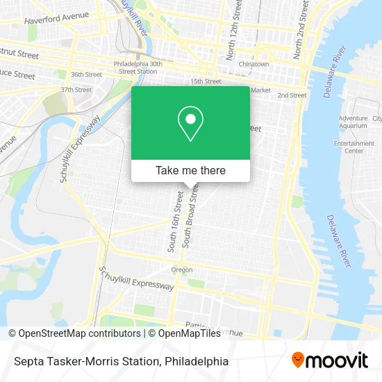 Mapa de Septa Tasker-Morris Station