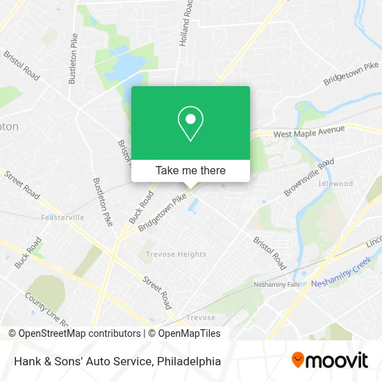 Hank & Sons' Auto Service map