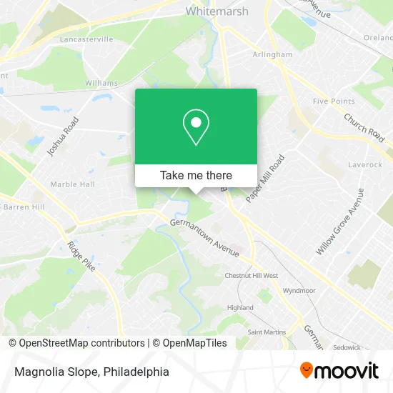 Magnolia Slope map