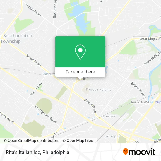 Rita's Italian Ice map