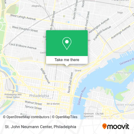 St. John Neumann Center map