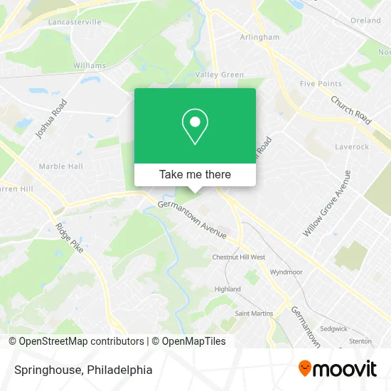 Springhouse map
