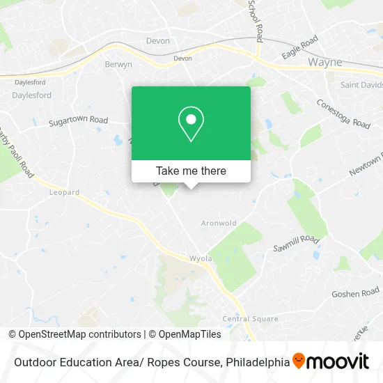 Outdoor Education Area/ Ropes Course map