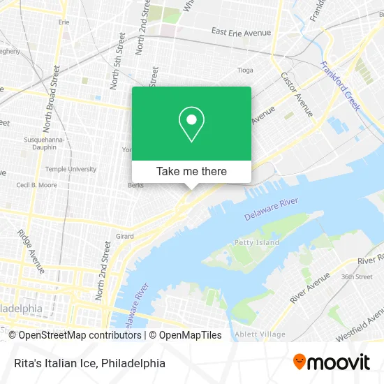 Rita's Italian Ice map