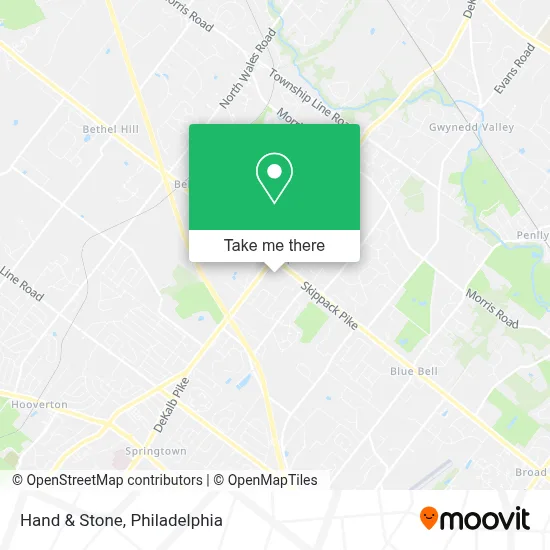 Hand & Stone map