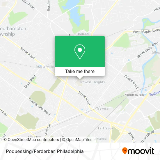 Poquessing/Ferderbar map