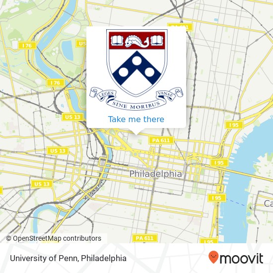 University of Penn map