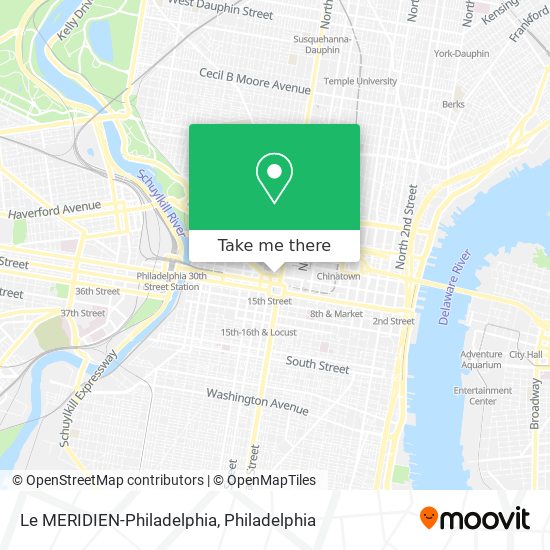 Mapa de Le MERIDIEN-Philadelphia