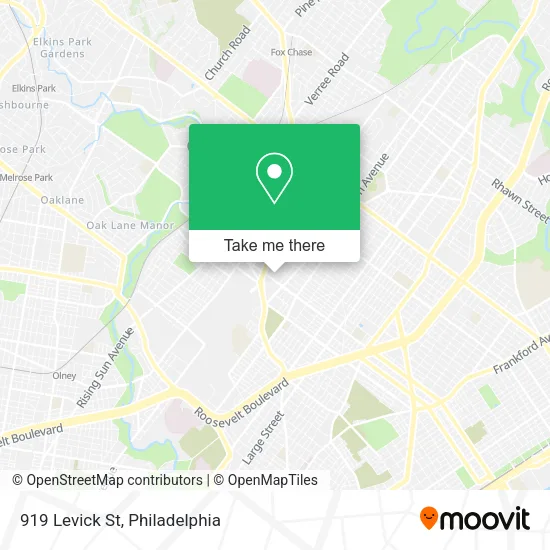 919 Levick St map
