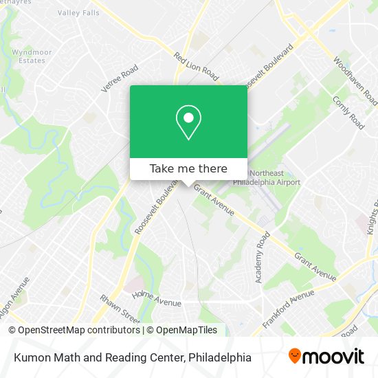 Kumon Math and Reading Center map