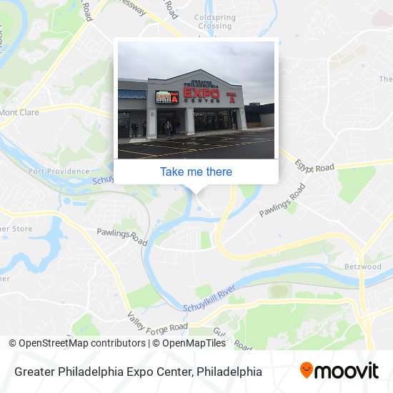 Mapa de Greater Philadelphia Expo Center
