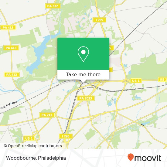 Woodbourne map