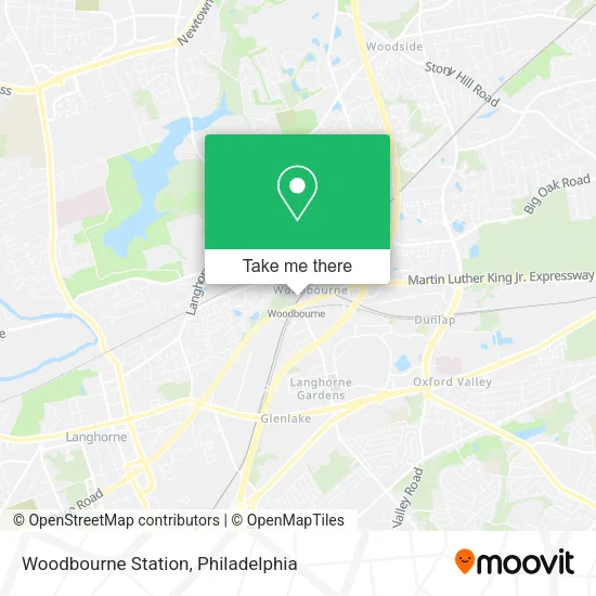 Woodbourne Station map