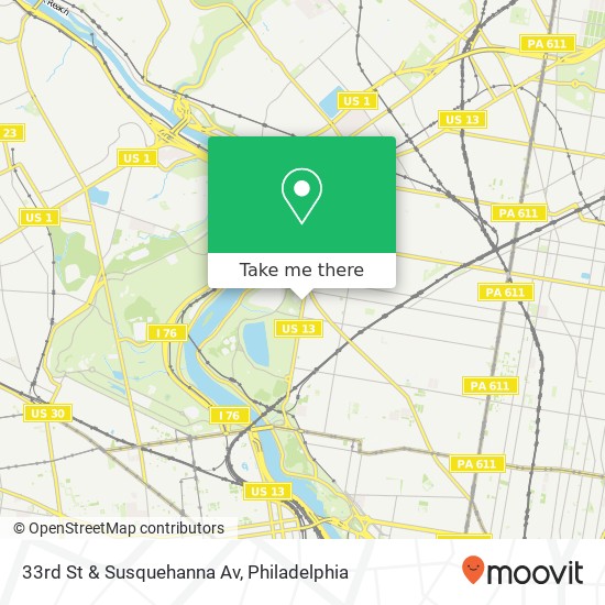 33rd St & Susquehanna Av map