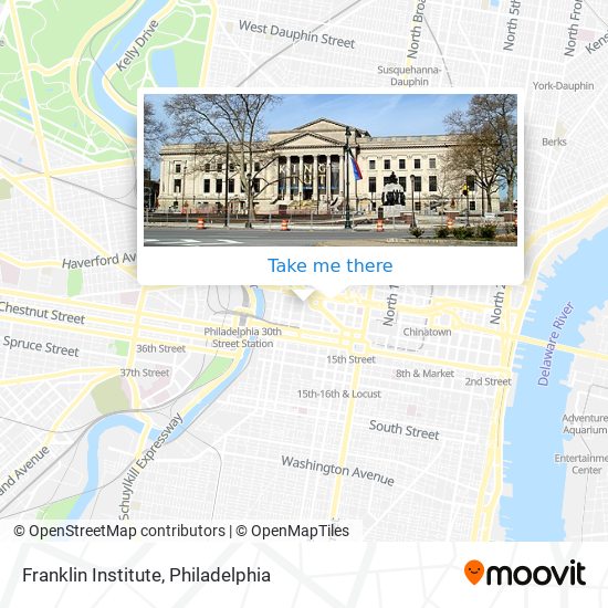 Franklin Institute map