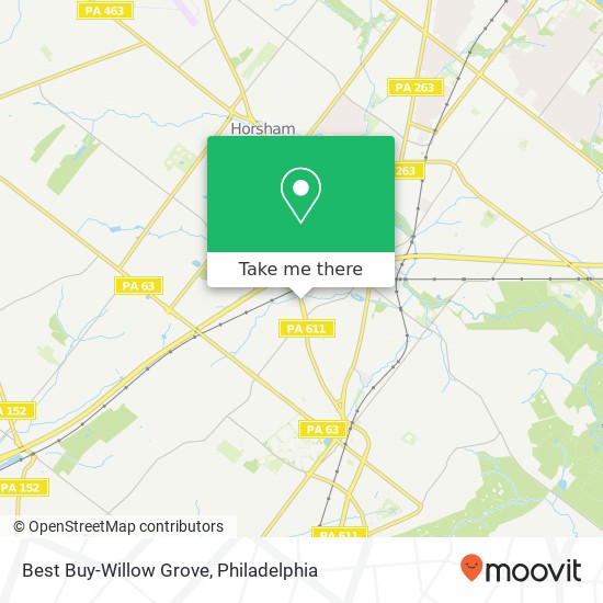 Mapa de Best Buy-Willow Grove