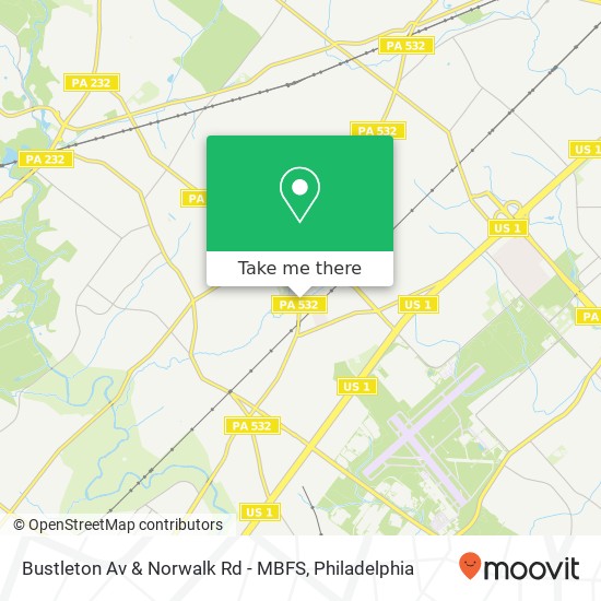 Bustleton Av & Norwalk Rd - MBFS map