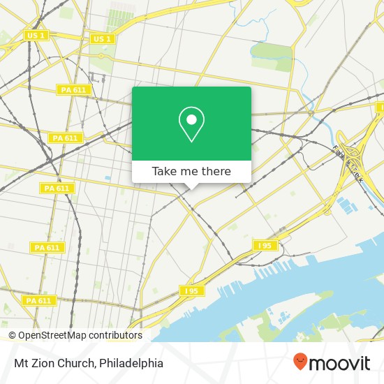 Mt Zion Church map