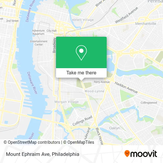 Mount Ephraim Ave map