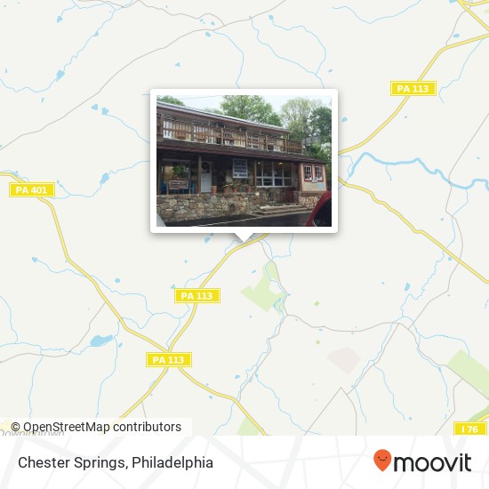 Chester Springs map