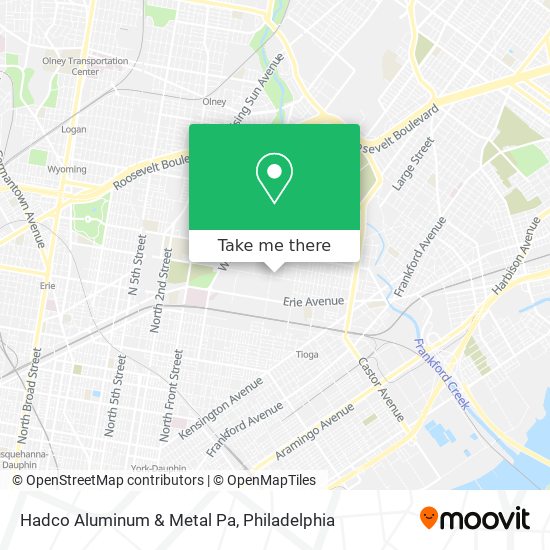 Hadco Aluminum & Metal Pa map
