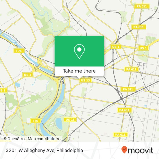 Mapa de 3201 W Allegheny Ave