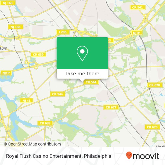 Mapa de Royal Flush Casino Entertainment