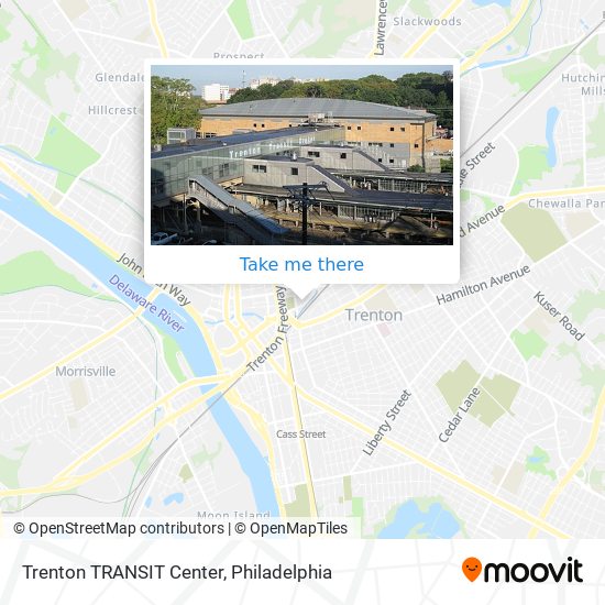 Mapa de Trenton TRANSIT Center