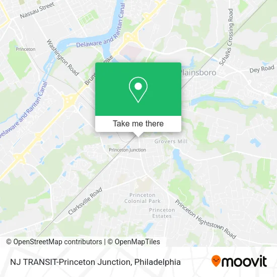NJ TRANSIT-Princeton Junction map