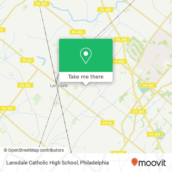 Mapa de Lansdale Catholic High School