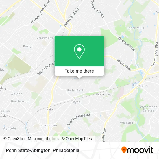 Penn State Abington Campus Map How To Get To Penn State-Abington By Bus, Train Or Subway?