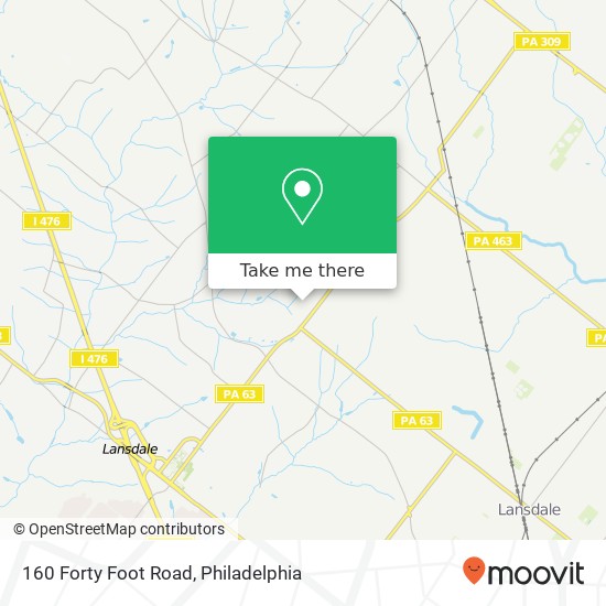 Mapa de 160 Forty Foot Road