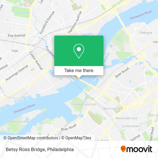 Betsy Ross Bridge map