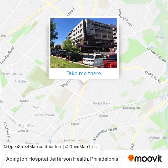 Mapa de Abington Hospital-Jefferson Health