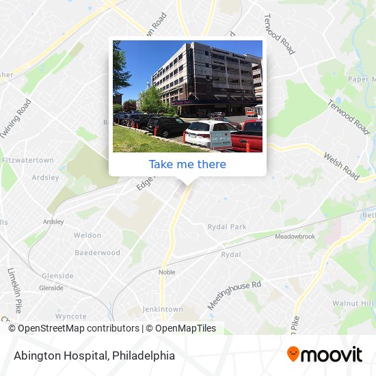 Abington Hospital map