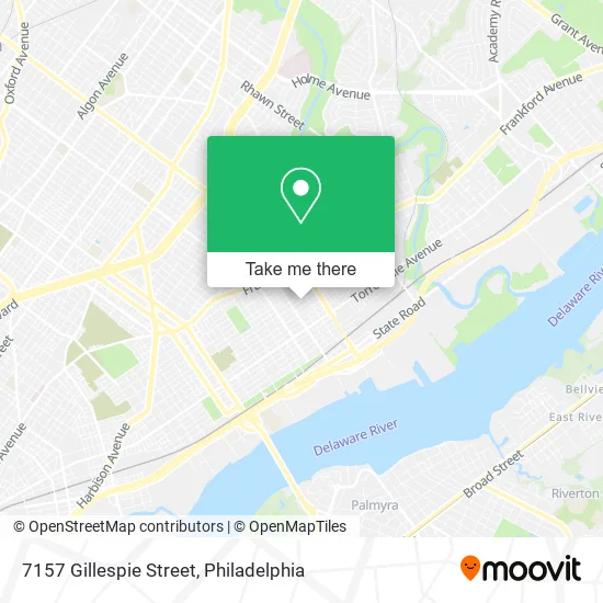 7157 Gillespie Street map