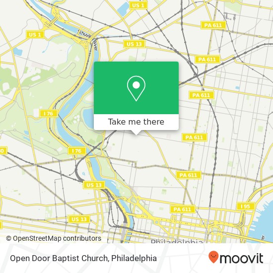 Mapa de Open Door Baptist Church