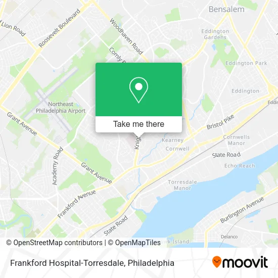 Frankford Hospital-Torresdale map