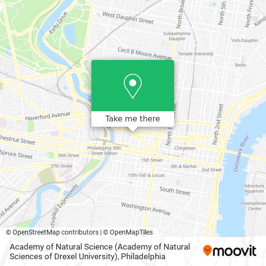 Academy of Natural Science (Academy of Natural Sciences of Drexel University) map