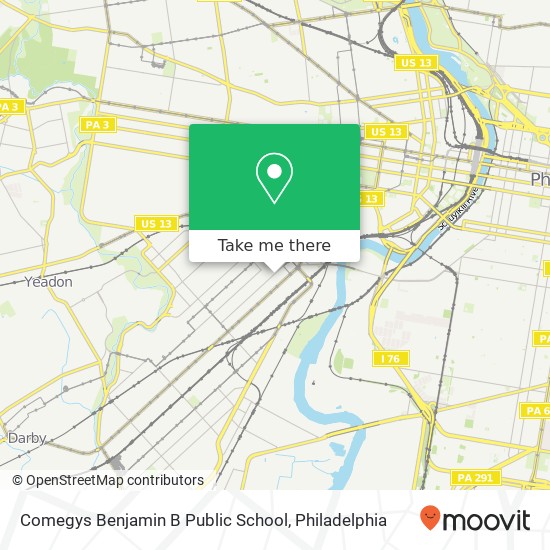 Mapa de Comegys Benjamin B Public School