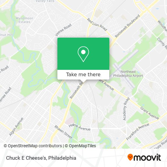 Mapa de Chuck E Cheese's