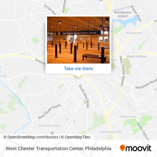 West Chester Transportation Center map