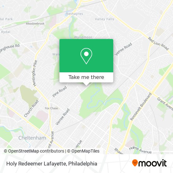 Mapa de Holy Redeemer Lafayette